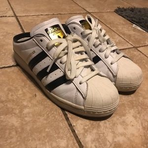 Adidas Superstar slip on sz 8